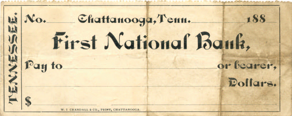 1st National Bank unissued 188_